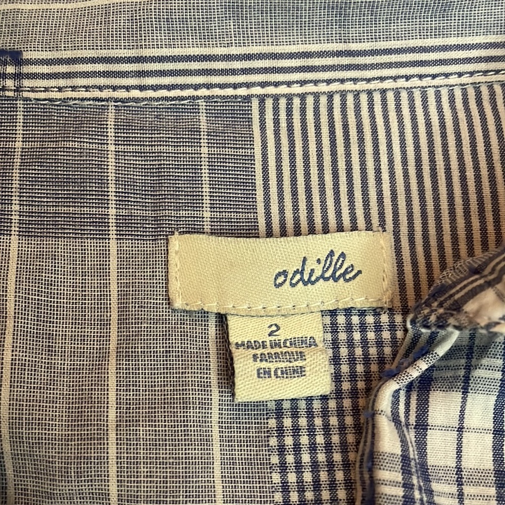 Anthropologie Odille Patchwork Button Down Blouse - image 5